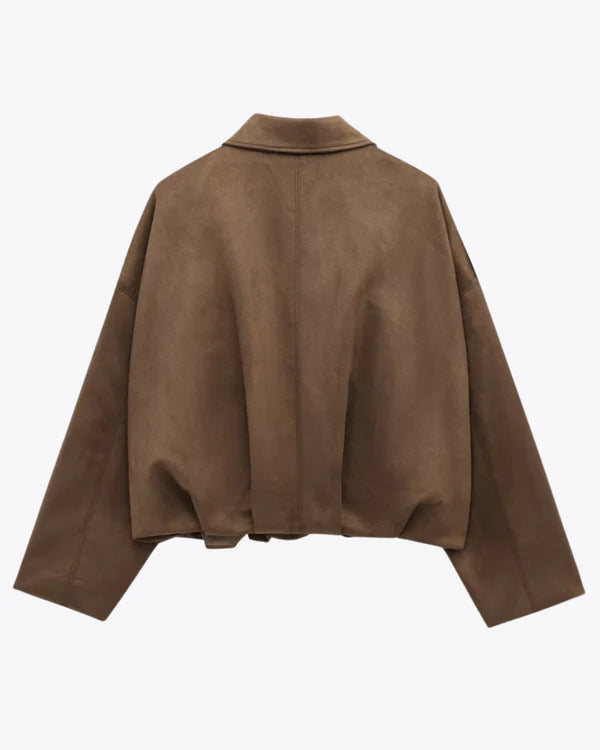 Alena - Semišová Bunda Bomber